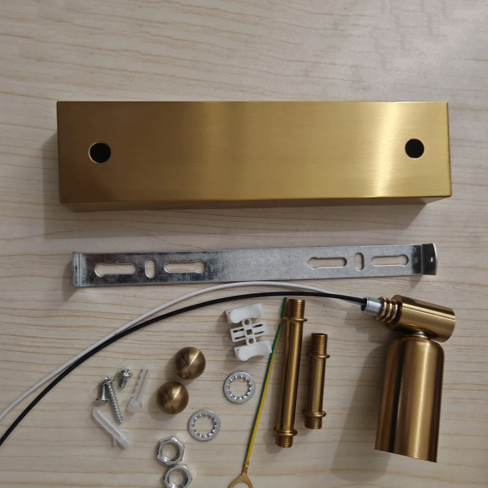 Brass Gold Ceiling Plate Wall Sconce Mount E14 Base Vintage Pendant Lamp Disc Base Ceiling Canopy 20cm 30cm