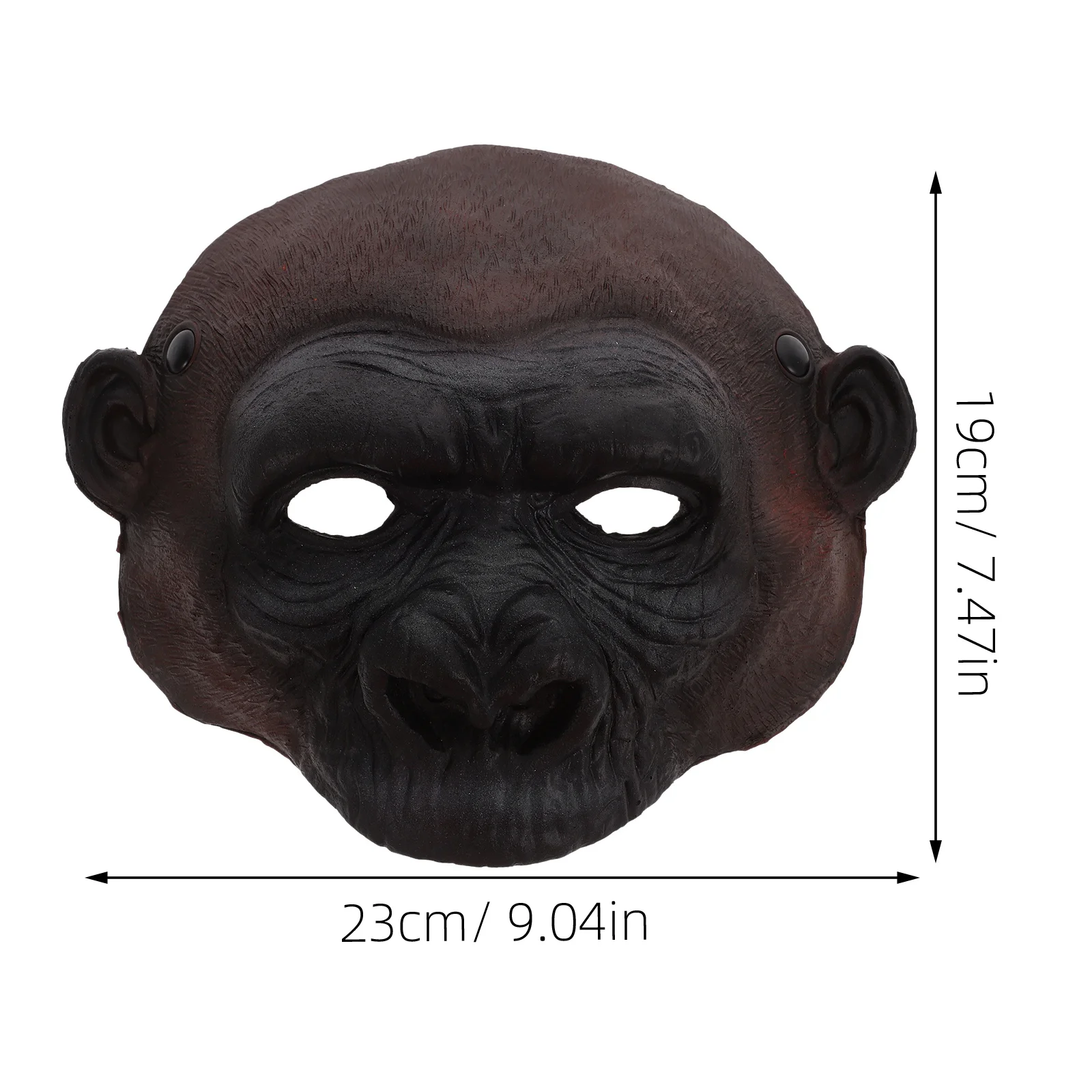 قناع تنكري للهالوين غوريلا مخيف وخفيف الوزن من البولي يوريثان بتصميم حيوان زي إكسسوار للحفلات قناع كرنفال الهالوين #3