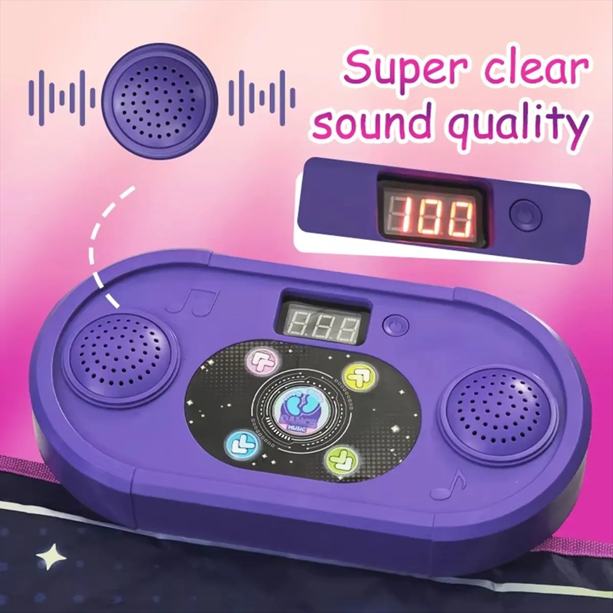 AD12 New Design Wireless for Bluetooth Light Electronic Dance Mat Kids' Musical Toy Dance Floor Blanket Plastic Birthday