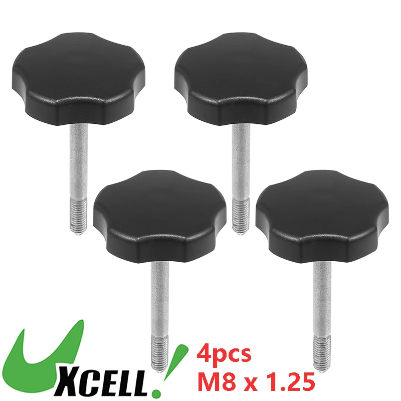 UXCELL 4pcs Long Soft Top Door Surround Knob Pin M8 x 1.25 for Jeep Wrangler JK 2007-2018 for Jeep Wrangler TJ 1997-2006