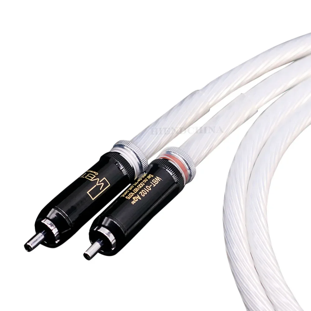 HiFi Hi-end Hiend Plating Silver 5nocc Fever Speaker CD Player Audio Cable Dual RAC Audio Vacuum Tube Amplifier Signal Cable