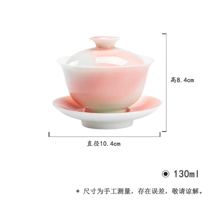 

Трехъярусный набор грейпфрута с жасмином Gaiwan Kung Fu, керамический набор для домашнего использования, новый стиль, современная чайная миска