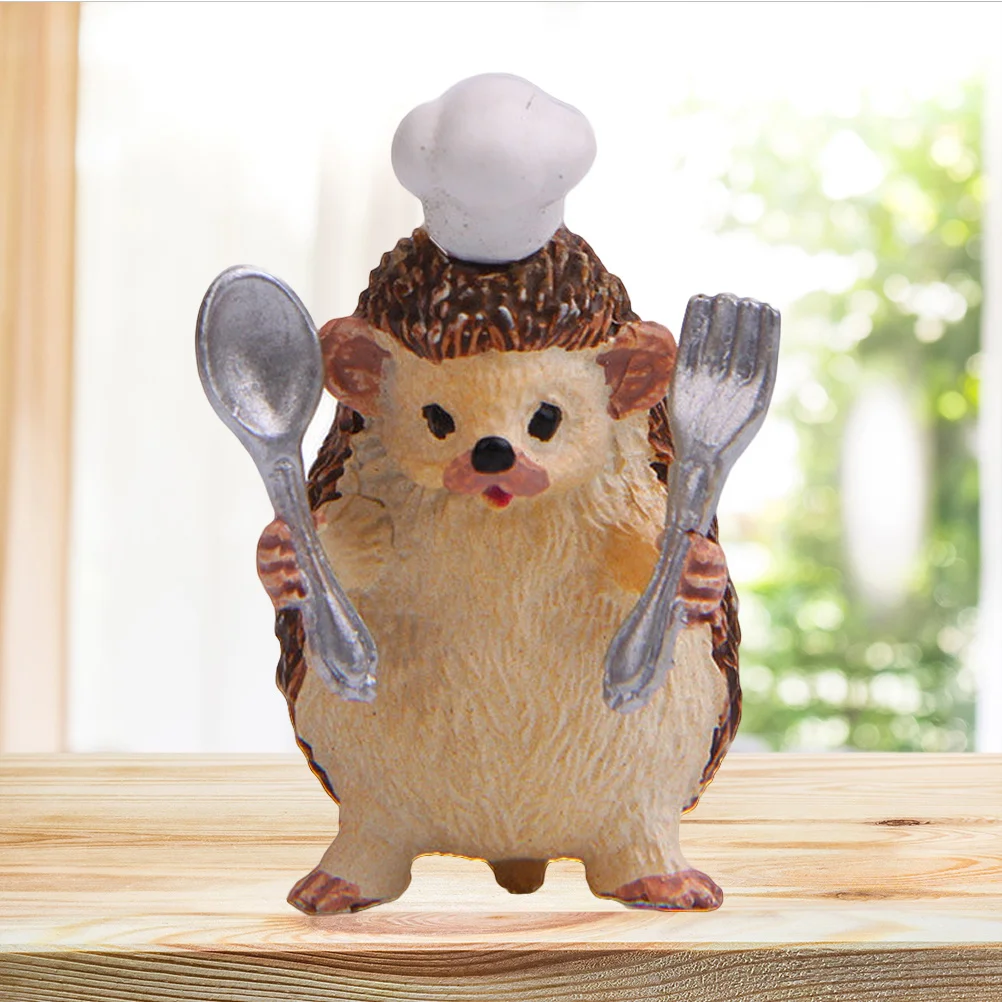 

Hedgehog Resin Decoration Home Desktop Cake Baking Gardening Adornment Lovely Gift Hedgehog Craft Cake Decor Baking Decor