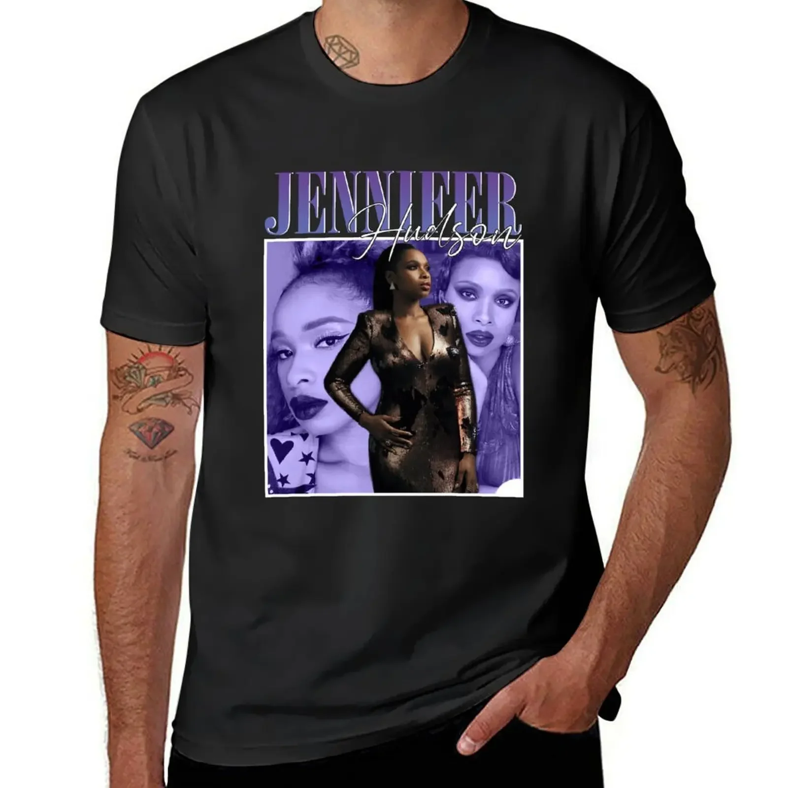 Jennifer Hudson Graphic Print T-Shirt Aesthetic clothing designer shirts Short sleeve tee anime figures mens shirts graphic tee