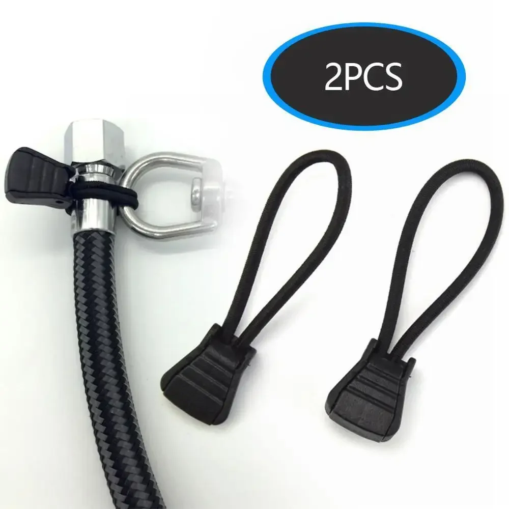 4pcs / 2pcs Scuba Diving Hose Retainer Rope Clip Holder Elastic Rope Bungee Diving Snorkel Attachment Rope