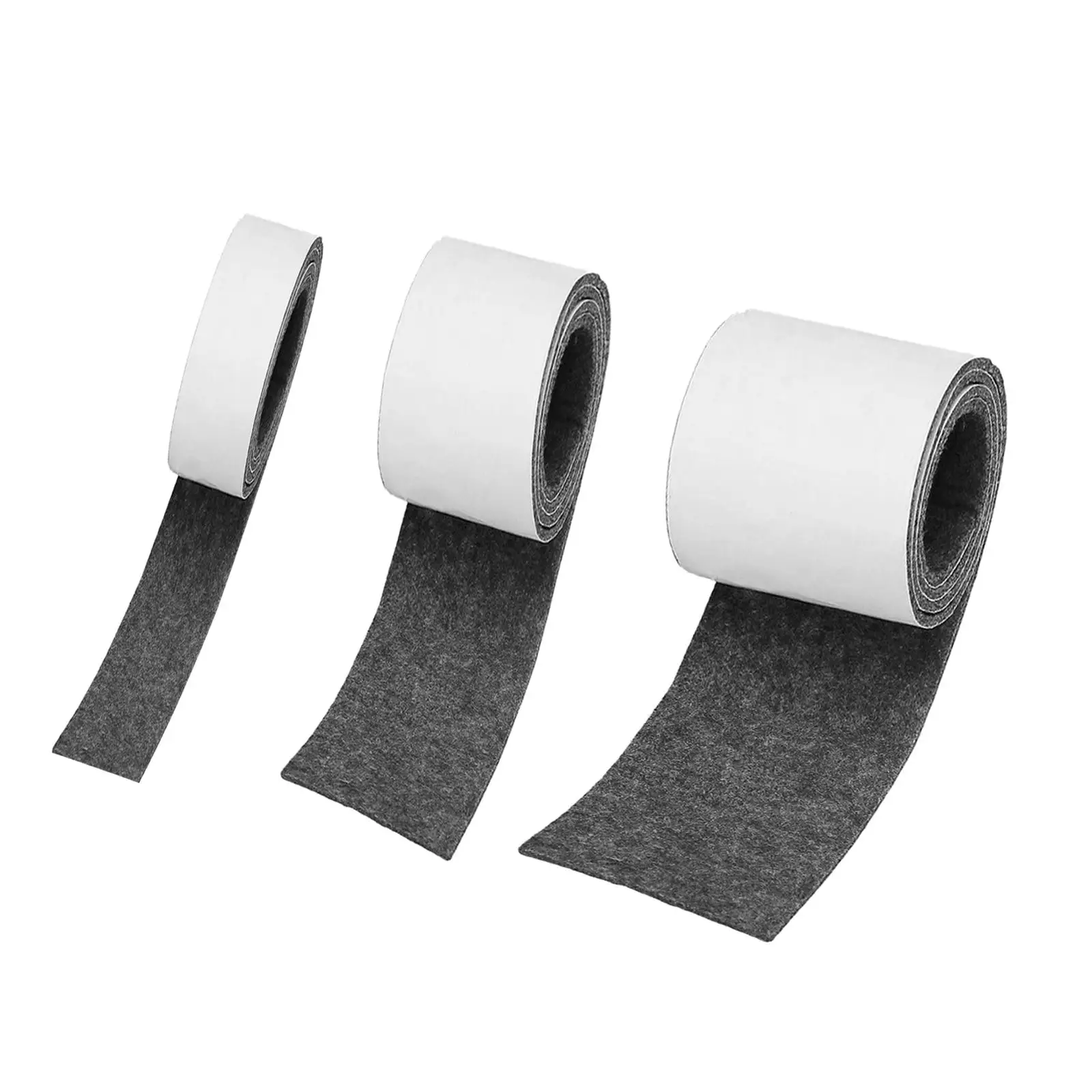 DIY Shape Sliding Pad Tape Self Sticky Felt Strip Anti Scratch Noise Reduction for Chair Feet Sofa Legs