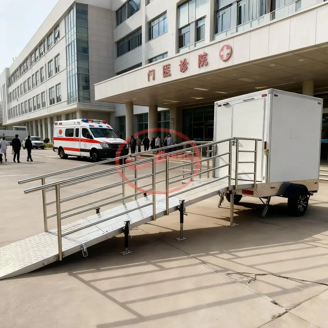 Portable Emergency Rescue Toilet Barrier-Free Towed Disabled Accessible Outdoor Leak-Proof Rapid Response Restroom