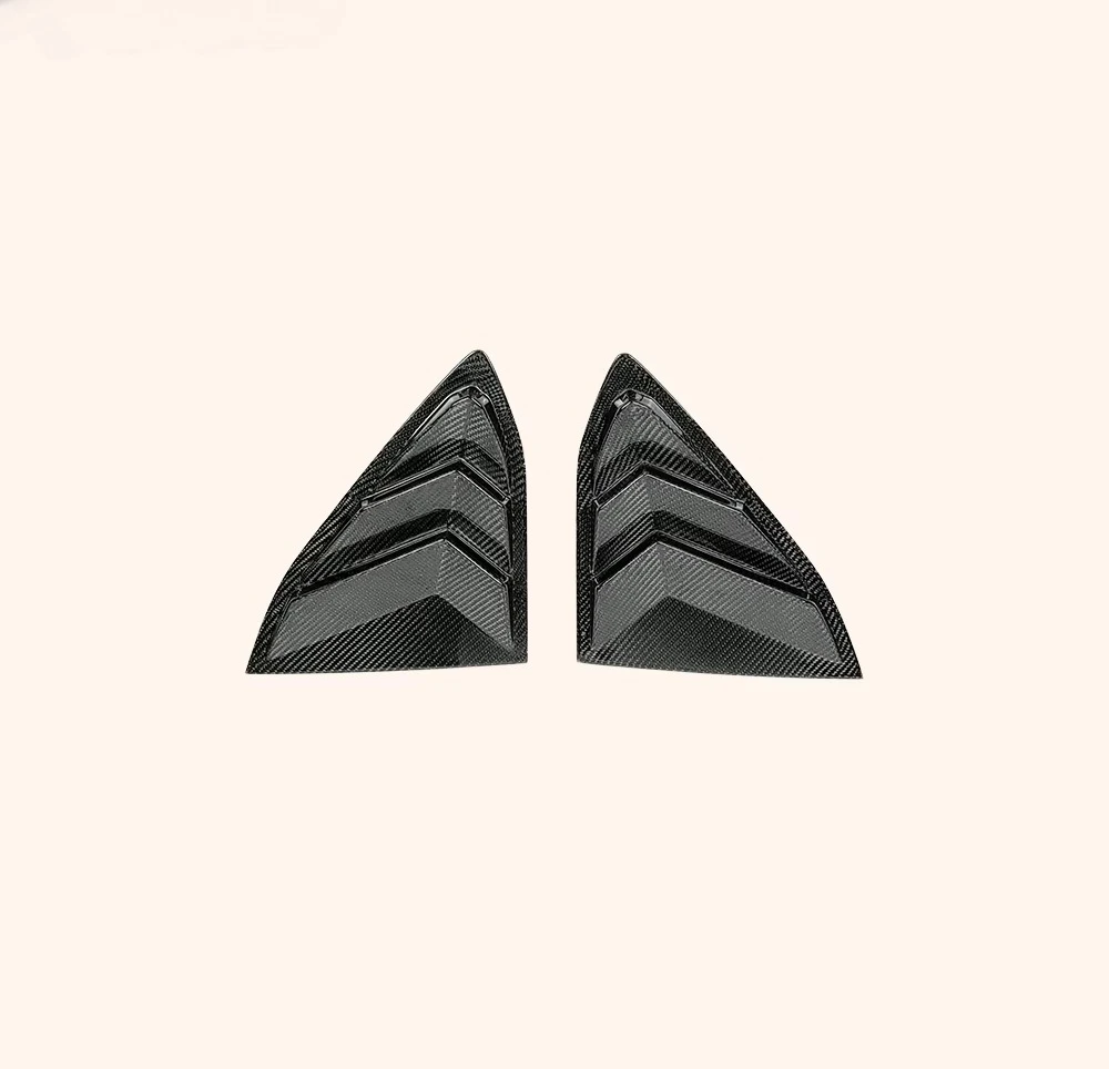 For  Corvette C8 2 Door 2020-24 Carbon Fiber KZ Style Window Louvers
