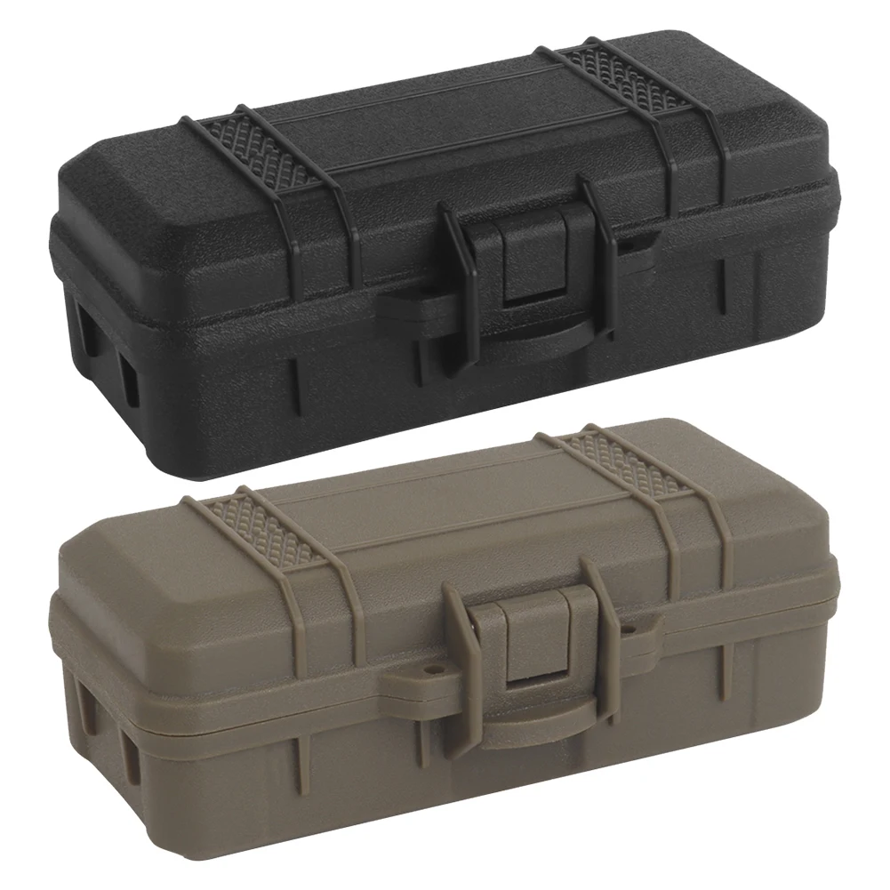 Outdoor Survival Tool Case with Sponge Sealed Shock Absorption Box Waterproof Safety Protective Tool Case for Instrument Gear