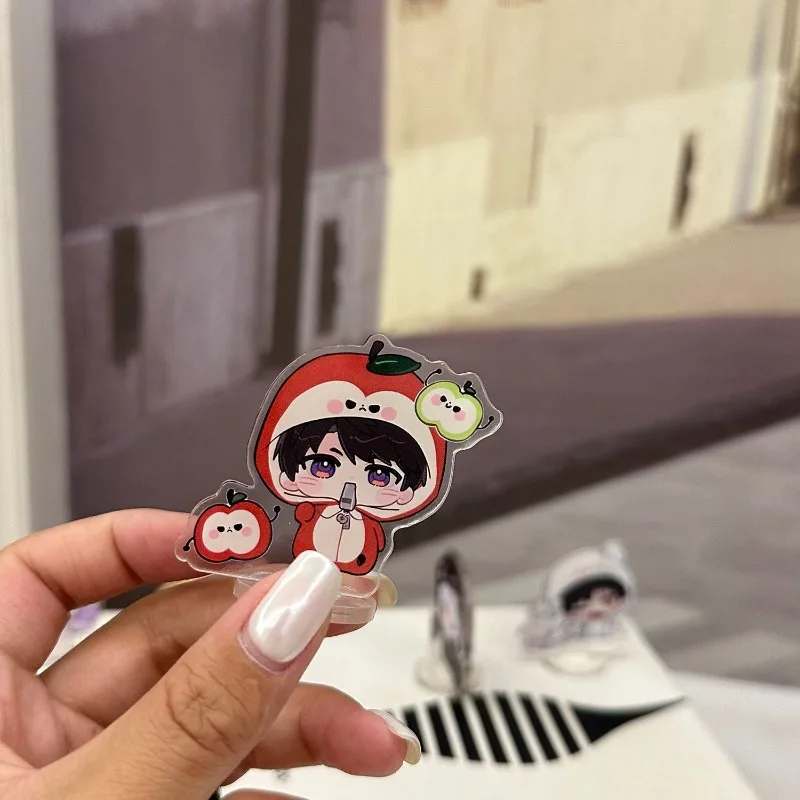 5 سنتيمتر/1.97in الحب والمساحة العميقة 5 قطعة لوحات قائمة شخصيات الاكريليك لعبة الأجهزة الطرفية لطيف اكسسوارات سطح المكتب الحلي الحرف لعبة #4