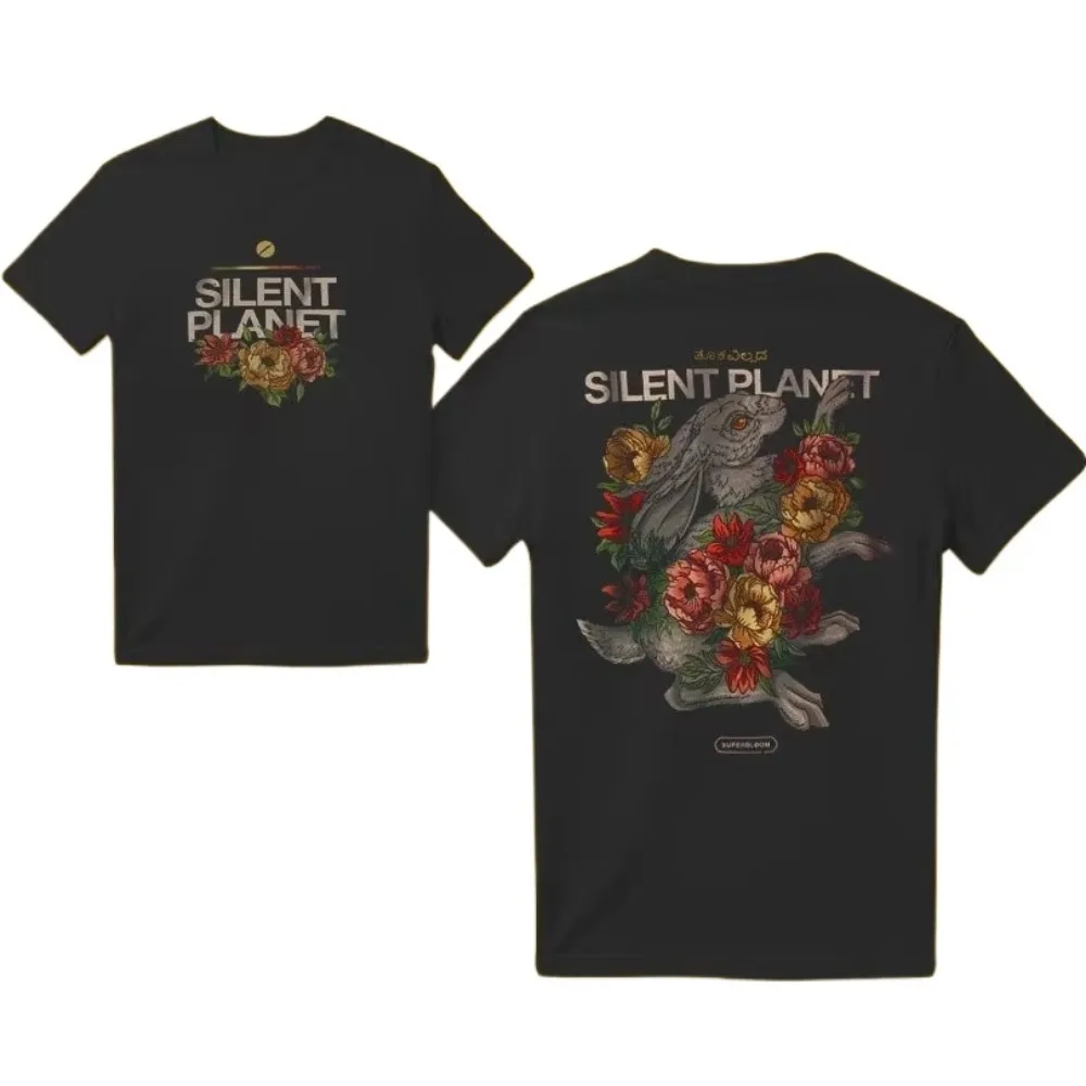 T-shirt Silent Planet Tour 2026 Rabbit pour hommes et femmes, nouvelle mode été 2026, T-shirt homme, musique pop, streetwear, hip hop, Y2K