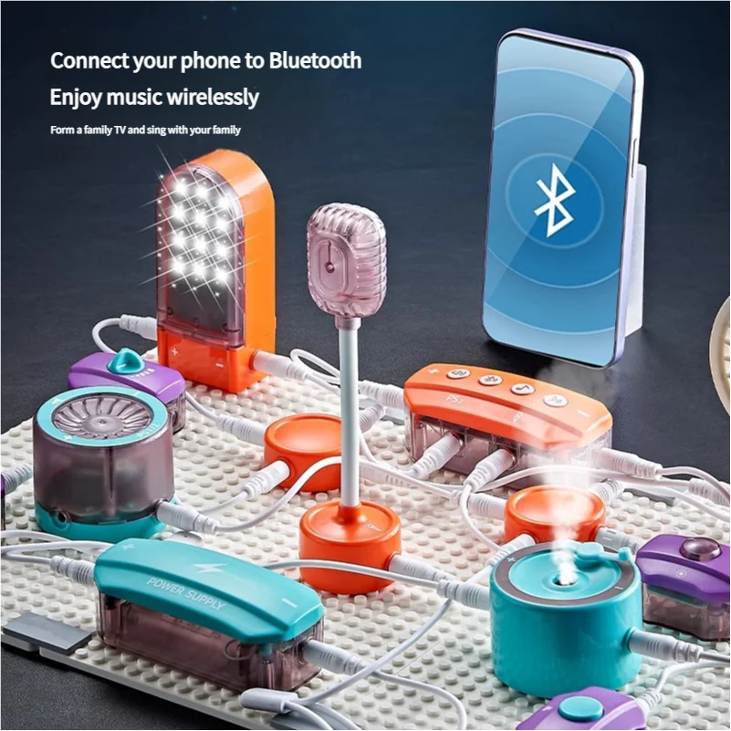 Zestaw fizyki obwodu STEM dla dzieci Zestaw eksperymentów naukowych edukacyjnych Nauka praktyczna zabawki inżynieryjne dla dzieci Prezenty urodzinowe