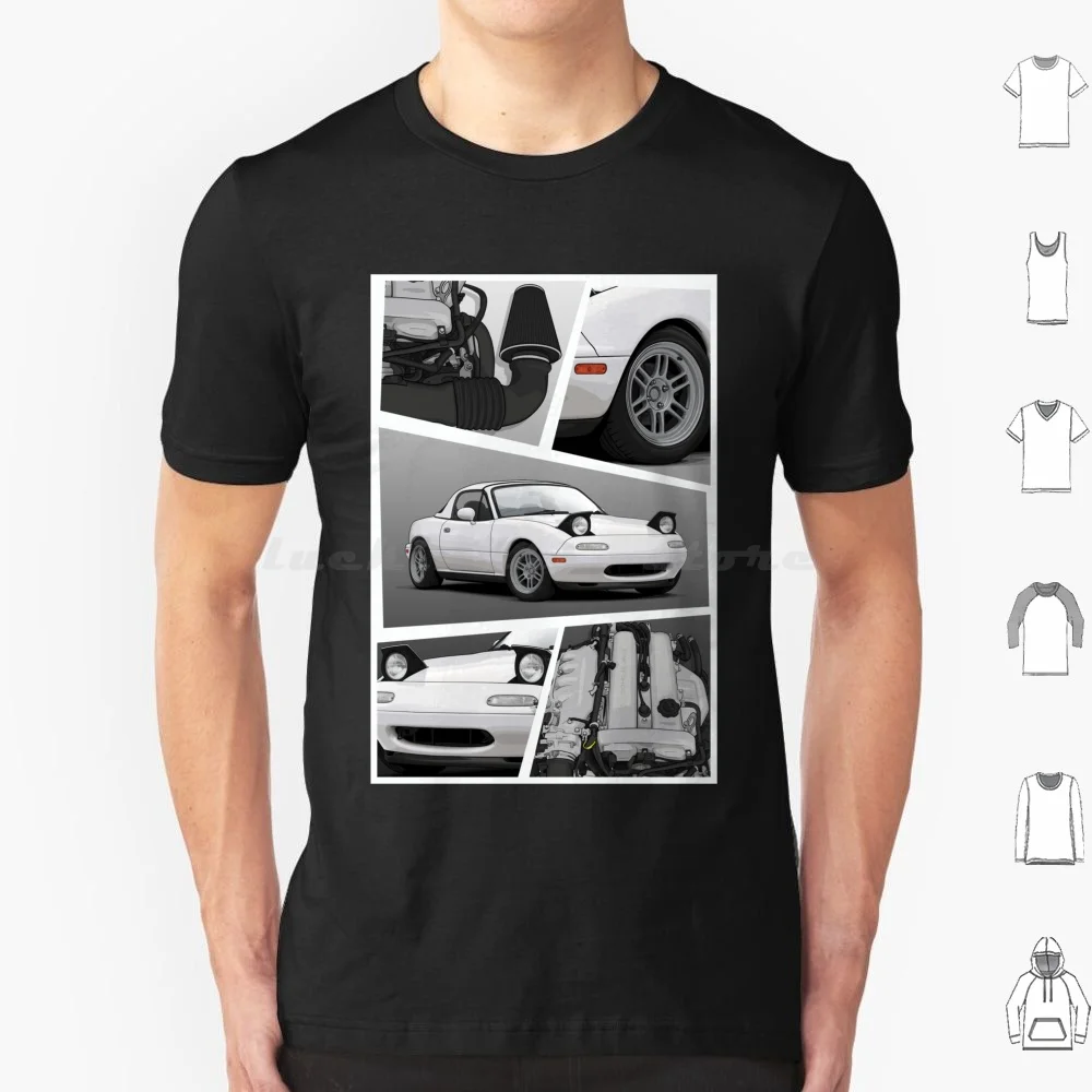 Mx5 / Miata X Bp18 Engine T Shirt Cotton Men Women Diy Print Mazda Mx5 Miata Roadster Eunos Mx 5 Na Mazdamx5 Mazdamiata