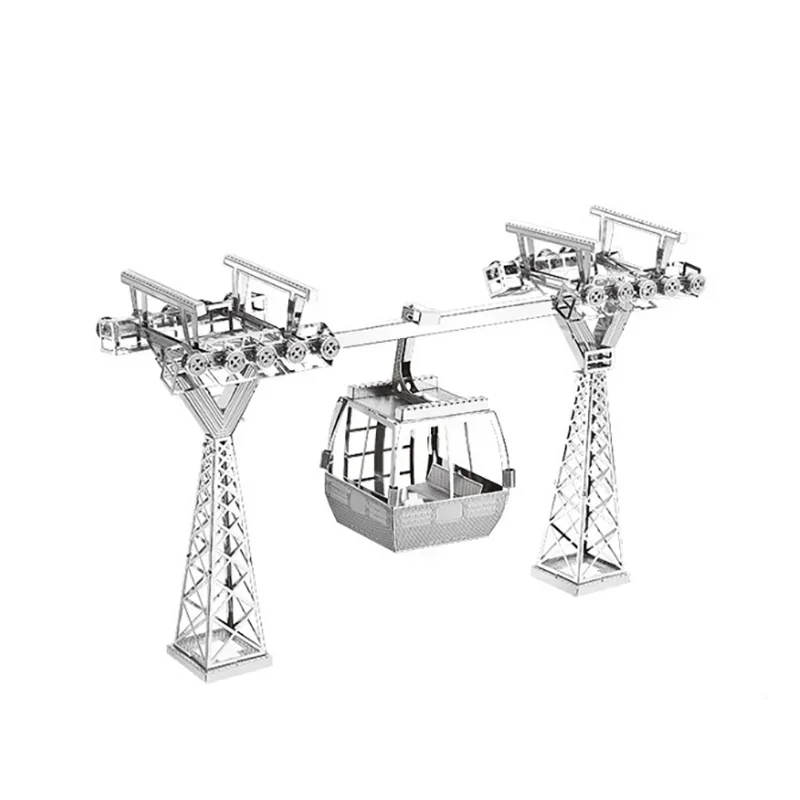 cable car 3D Metal Puzzle model kits DIY Laser Cut Puzzles Jigsaw Toy For Children