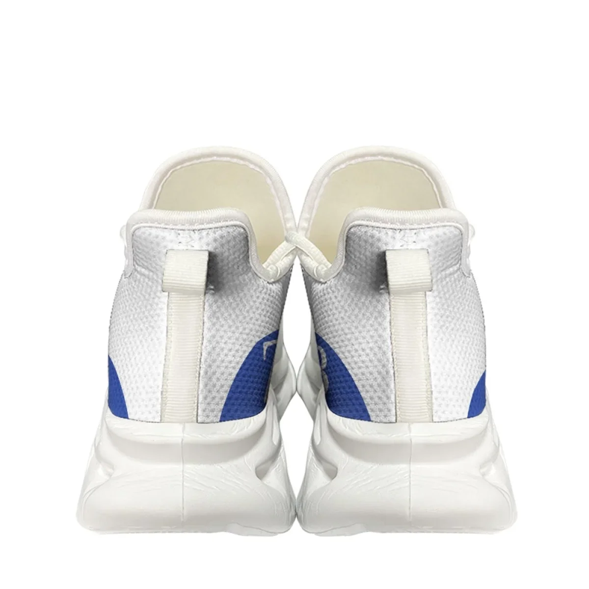 Blue White Zeta Phi Beta Pattern Female Men Autumn Winter Tennis Shoes Shock Absorption Lightweight Lace Up Breathable Sneakers