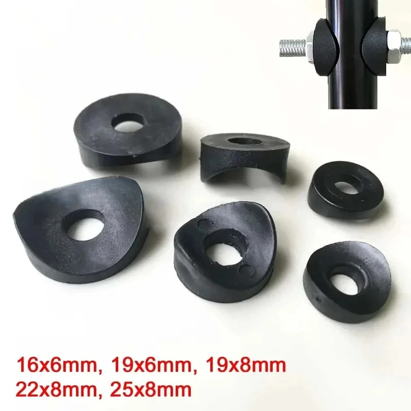 

10~100Pcs Black Plastic Round Washer Hole Plug Duckbill Spacer Gasket Dust Seal End Cover Cap For Pipe Furniture 16x6mm-25x8mm