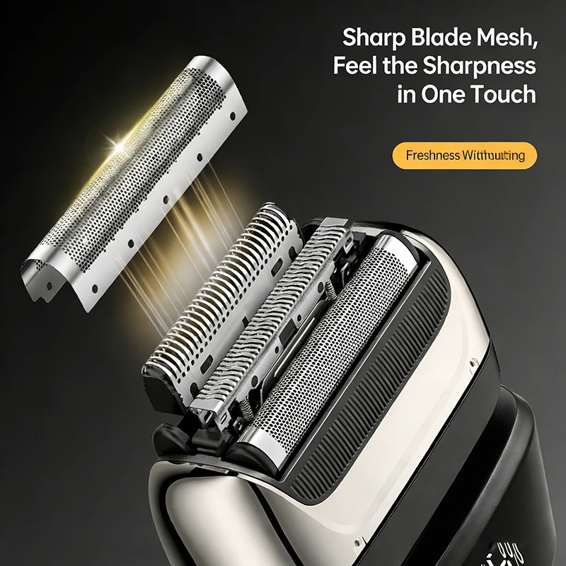SZT605 Face Shaver Professional 0MM Foil Shaver 7500 RPM Shaving Beard Machine Electric Reciprocating Shaving Machine for Men