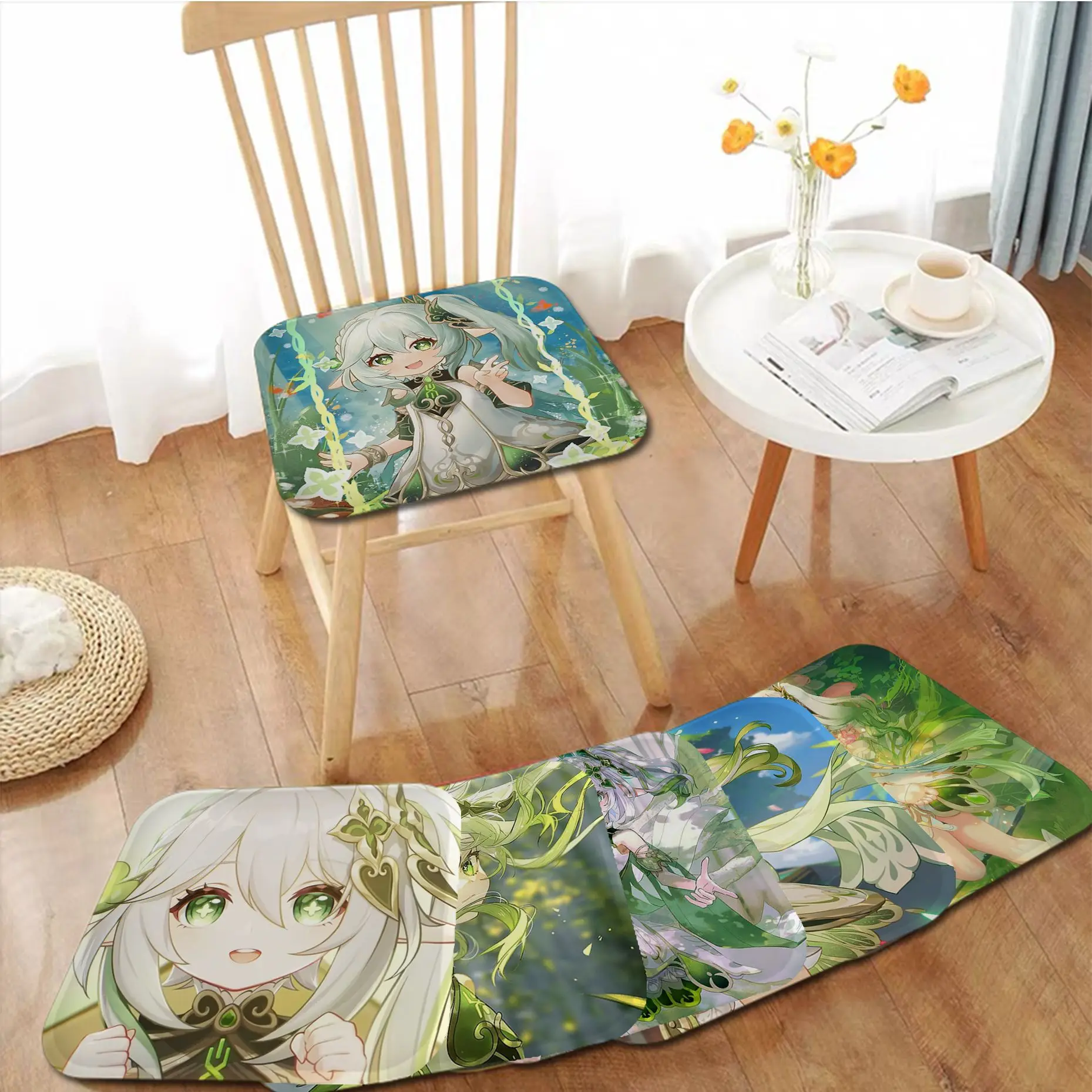 

Nahida Genshin Impact Cushion Mat Art Stool Pad Patio Home Kitchen Office Chair Seat Cushion Pads Sofa Seat 40x40cm Seat Mat