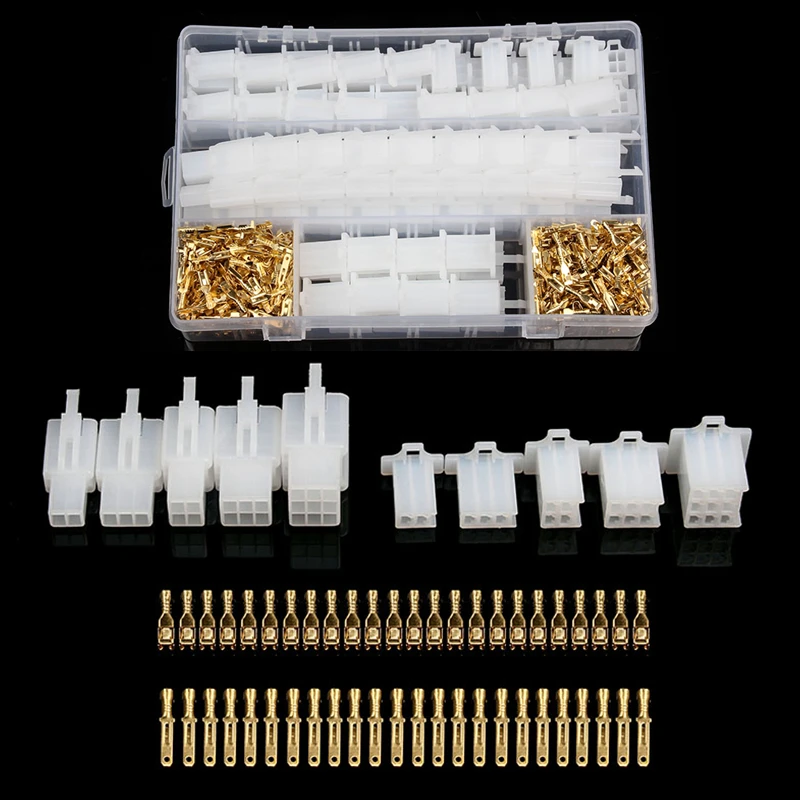 

2.8mm 1P 2P 3P 4P 6P 9P Automotive Quick Connection Electrical Wire Connector Male Female Cable Terminal Plug Kits Motorcycle