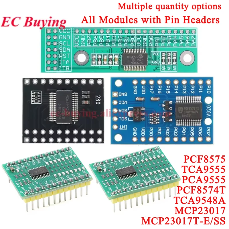 1pc-10Pcs MCP23017 PCF8575 TCA9555 PCA9555 TCA9548A 16bit Serial IO Expansion Board Module IIC I2C Interface to GIPO Converter