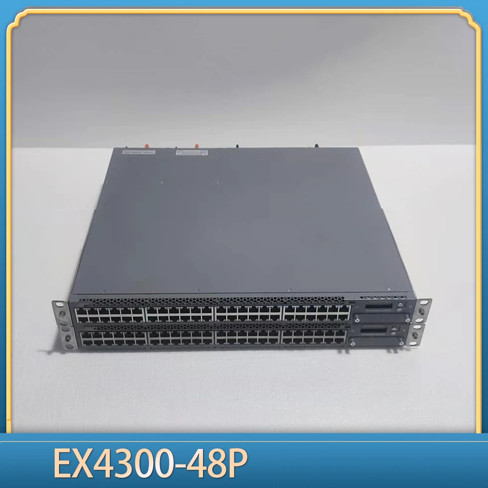 1 peça para juniper 48 gigabit poe + fonte de alimentação interruptor de gerenciamento de rede de três camadas EX4300-48P