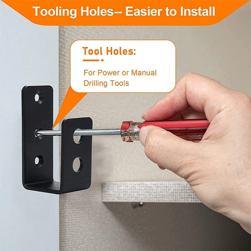 2 шт., 2 дюйма X 4 дюйма, зажимы для дверного барьера, сверхмощный открытый стержень, кронштейн U-образной формы для сарая, гаражных ворот, простая установка