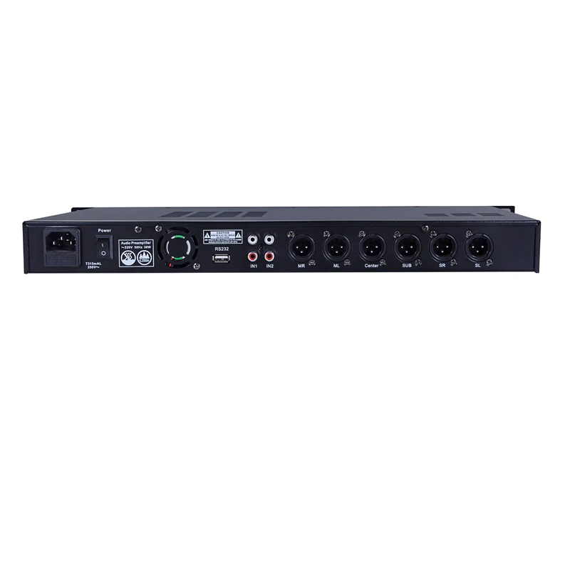 Professional KTV digital pre-effector, audio digital effect processor, One button to prevent howling, USB, MP3, BT, OPTICL,3 mic