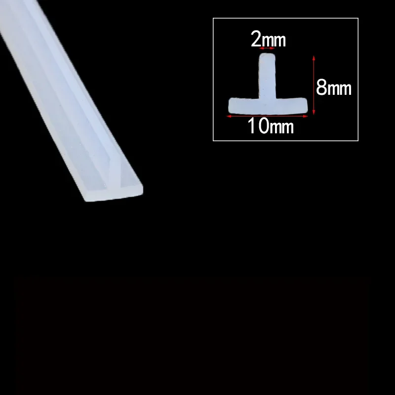 

1/2/3Meter T-type Ditch Cover Decorative Kitchen Slit Strip Waterproof T Shape Silicone Sealing Strip Rubber Weatherstrip