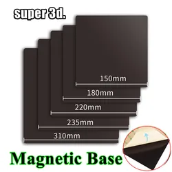 Base magnetica 180/220/235/310/350mm adesivo con nastro adesivo magnetico aderente 3M per stampante 3D letto Ender 3 5 KP3S CR20