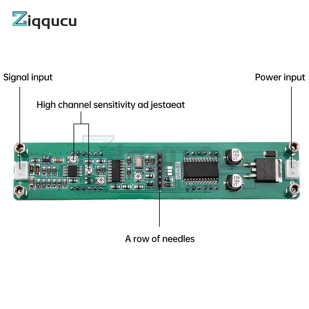 RF Display Componente Signal Frequency Counter, Display LED Module, Medida, 8 Bit, 0.1MHz a 1200MHz