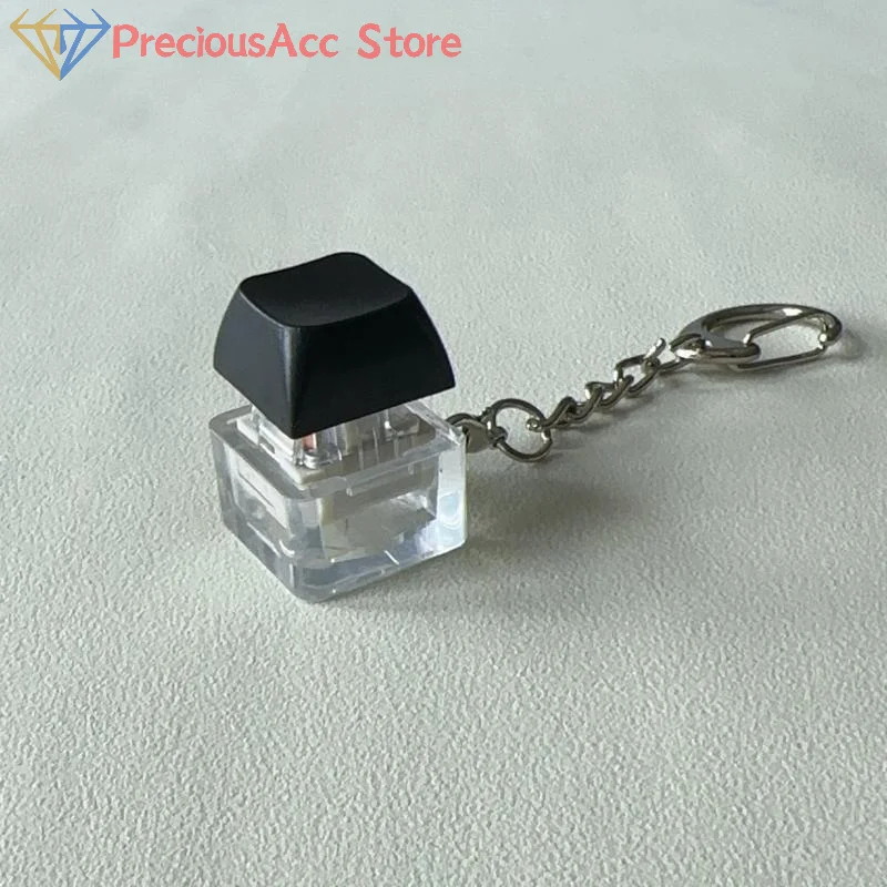 DIY Taste Finger Tastatur Kappen Schlüsselring LED Tastatur Schlüsselanhänger Spielzeug Stress Relief Spielzeug Kleine Geschenke Kleine Gadgets Schlüsselanhänger