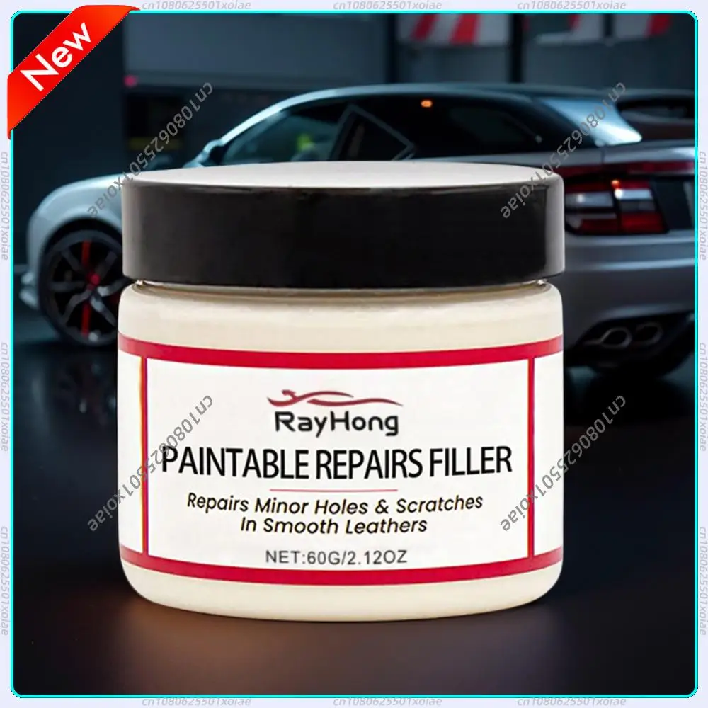 Leather Filler Repair Paste Leather Tears Cracks Scratches Repair Paste for Car Seats Furniture Shoes Refurbishing Hole Filler