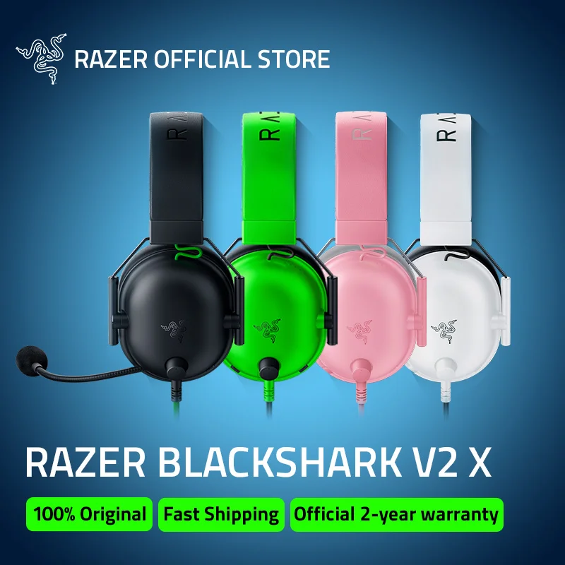 

Игровые наушники Razer BlackShark V2 X с объемным звуком 7.1 для киберспорта