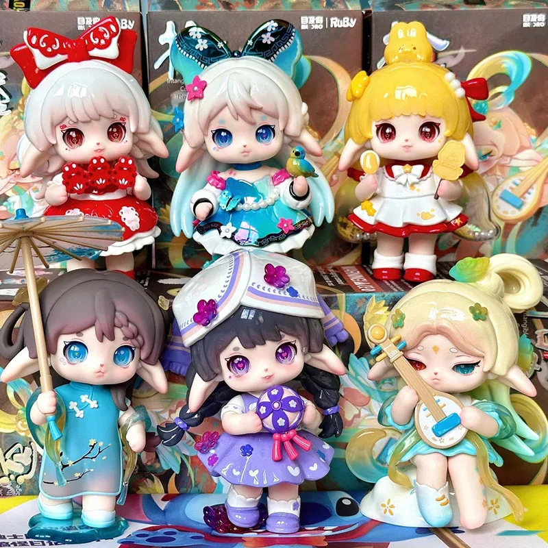 

Ruby V2's Lost Collection Trendy Blind Box Toys Chinese-Style Tea Fairy House Figurines Collectible Mysterious Boxes