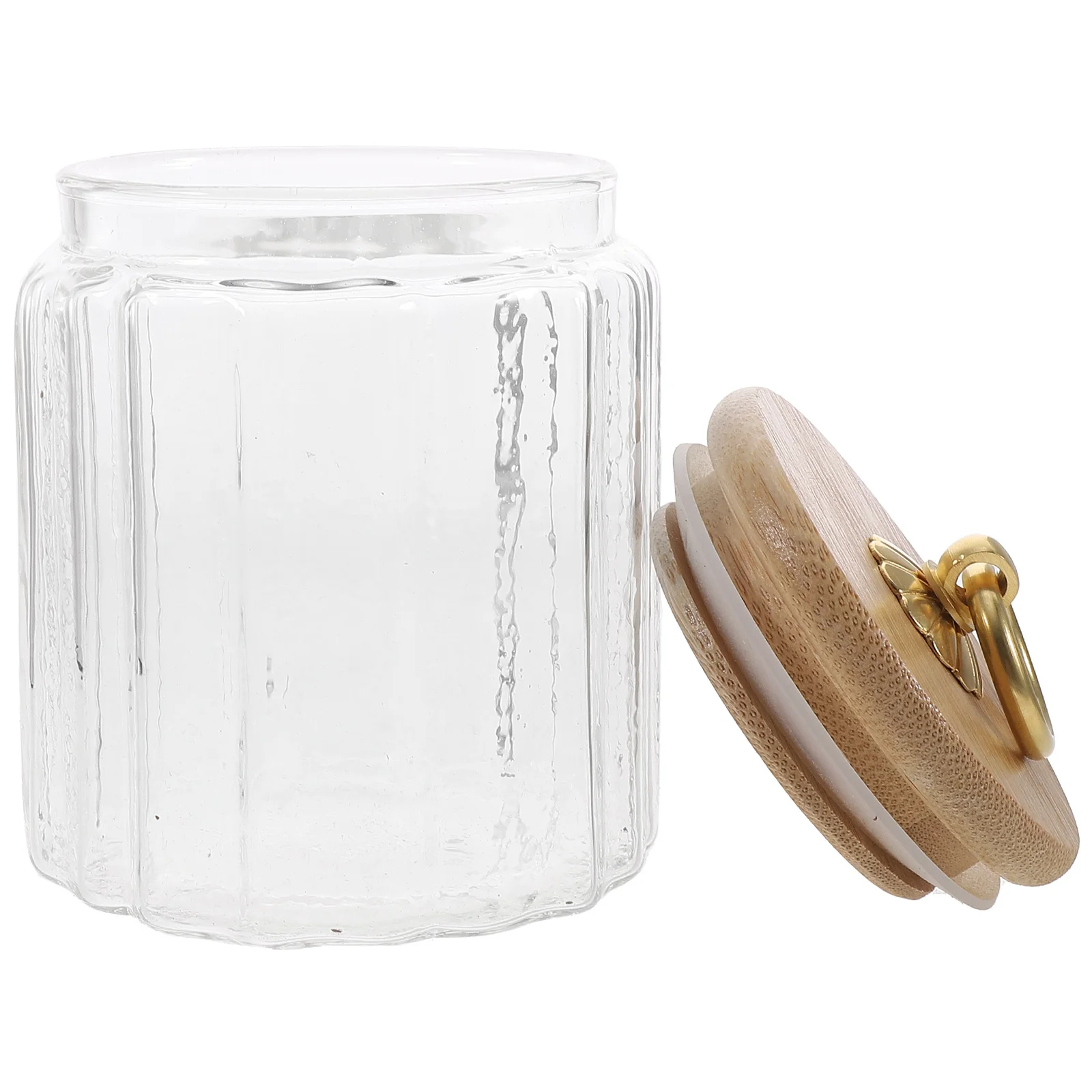 

Glass Airtight Tea Canister Transparent Storage Jar For Coffee Beans Candy Sugar Flour Kitchen Pantry Container