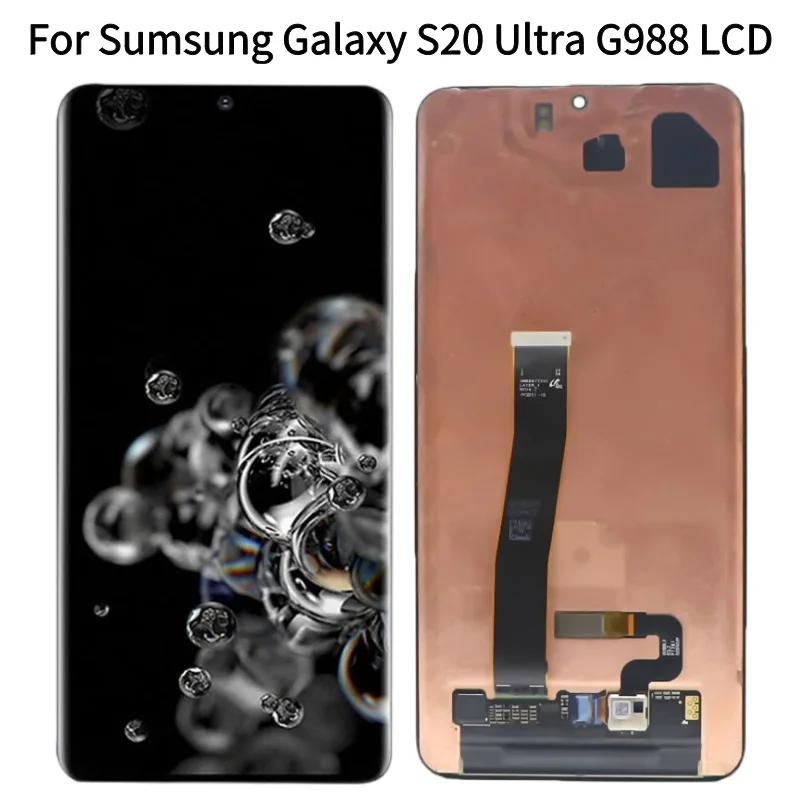 AMOLED for Samsung Galaxy S20Ultra G988 G988U G988B/DS LCD Display Touch Screen Digitizer for Samsumg S20 Ultra LCD