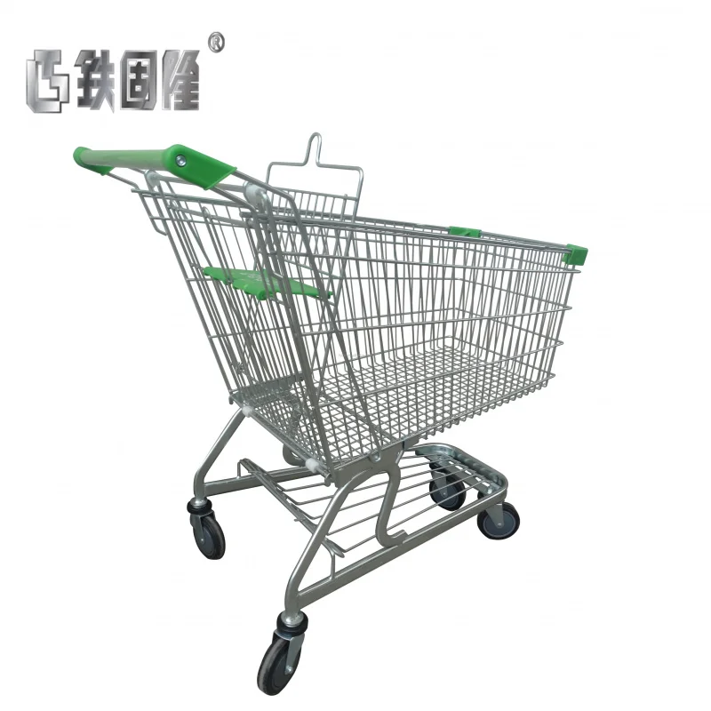 [Customized]Hot sale promotional hand push trolley supermarket