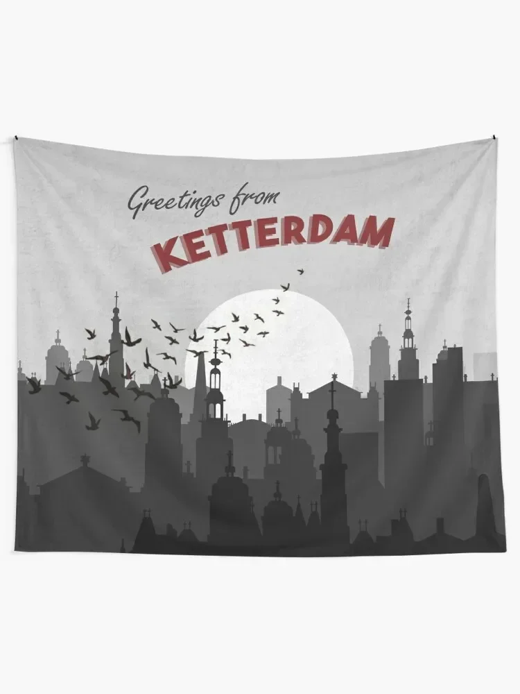 Greetings from Ketterdam Six of Crows Postcard Art Tapestry Home Decorations Aesthetic Wall Decor Korean Room Decor Tapestry