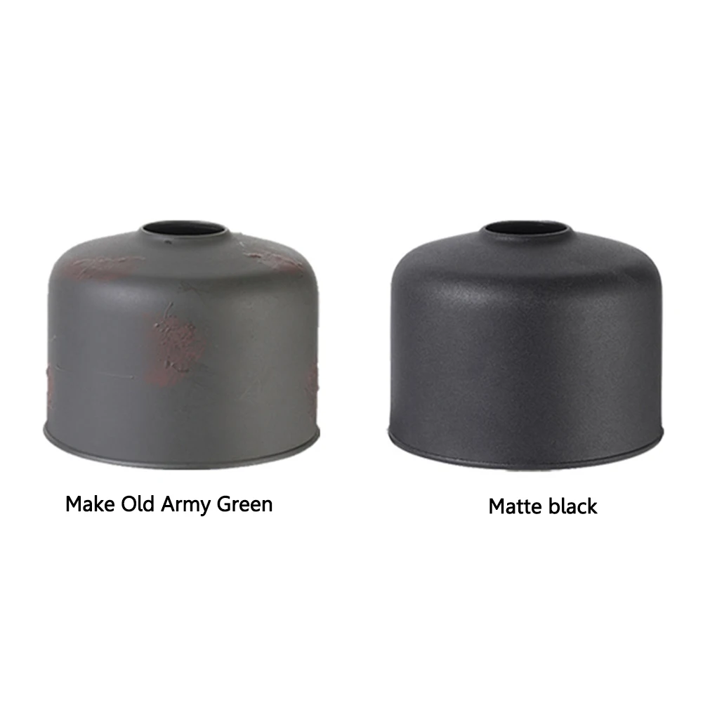Swante Camping Gas Tank Case Metal Retro Gas Can Protective Cover  One-Piece for Outdoor Hiking Backpacking Equipment