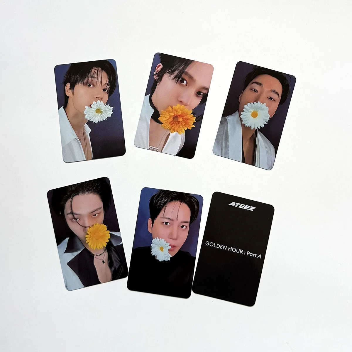 Korean ATEEZ GOLDEN HOUR Part4 Album Cosplay Photocard 8Pcs/Set High Quality Character Props LOMO Card SAN MINGI YUNHO Fans Gift