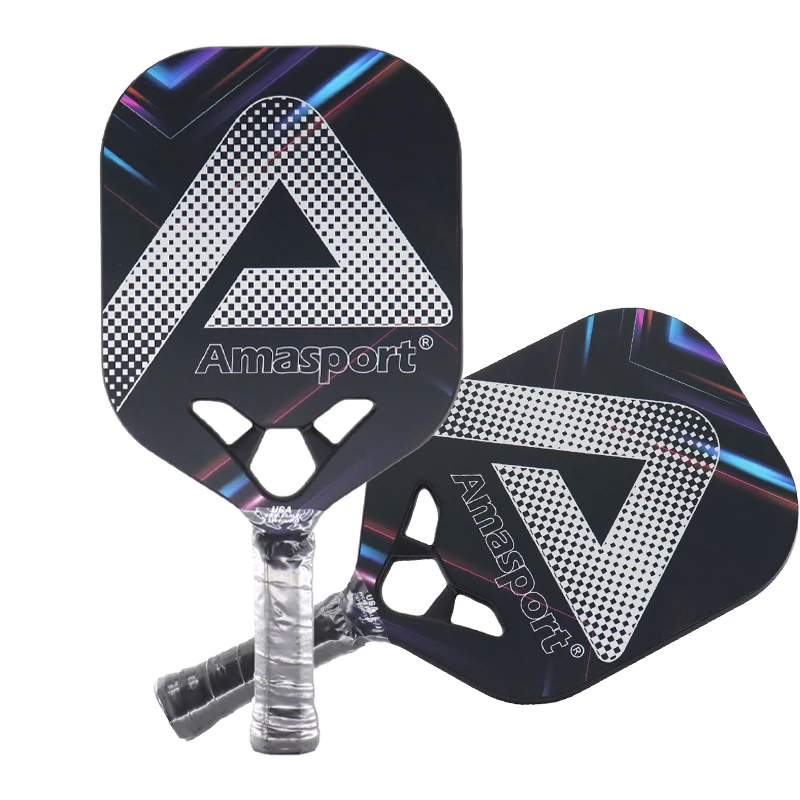 AMASPORT Pickleball Paddel Hot Selling Professional USAPA Approved Graphite Carbon Face Large Sweetspot PP Core Paddle Racket