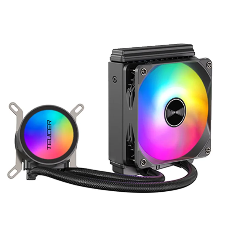 TEUCER AF120 Water Cooler LGA 2011 V3 X99 Motherboard CPU Cooler for Intel 1700 1200 1155 AMD AM4 AM5