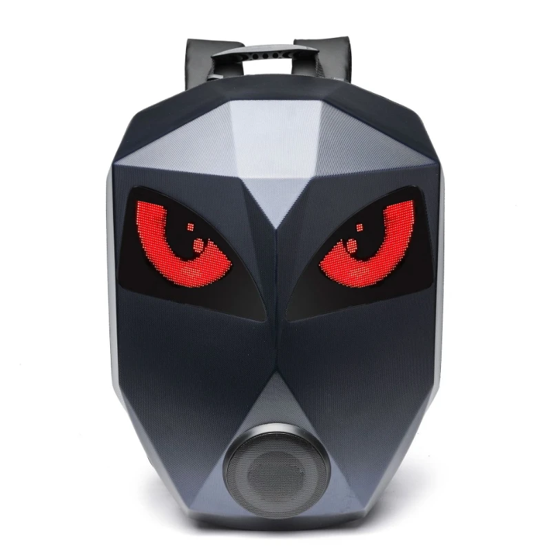 LED Eyes Speaker Pack Expandable Locomotive Helmet Pack PC Case Prismatic Grid Polyester Lining