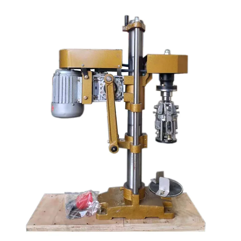 Spot aluminum cap capping machine Small semi-automatic oral liquid Baijiu red wine wine capping machine