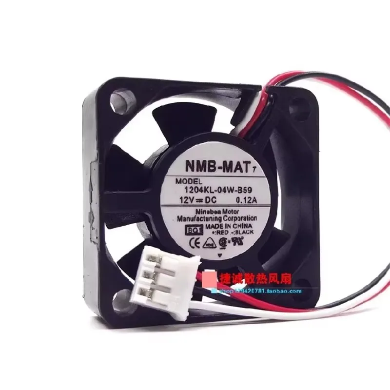 

Новый вентилятор охлаждения Yaskawa Drive 1204KL-04W-B59 12V 0.12A 3CM 30*30*10MM
