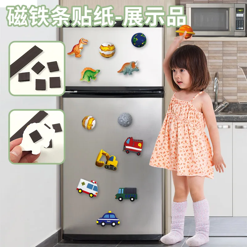 DIY Plaster Coloring Fridge Magnets Educational Painting Crafts Creative Handmade Toys For Kids