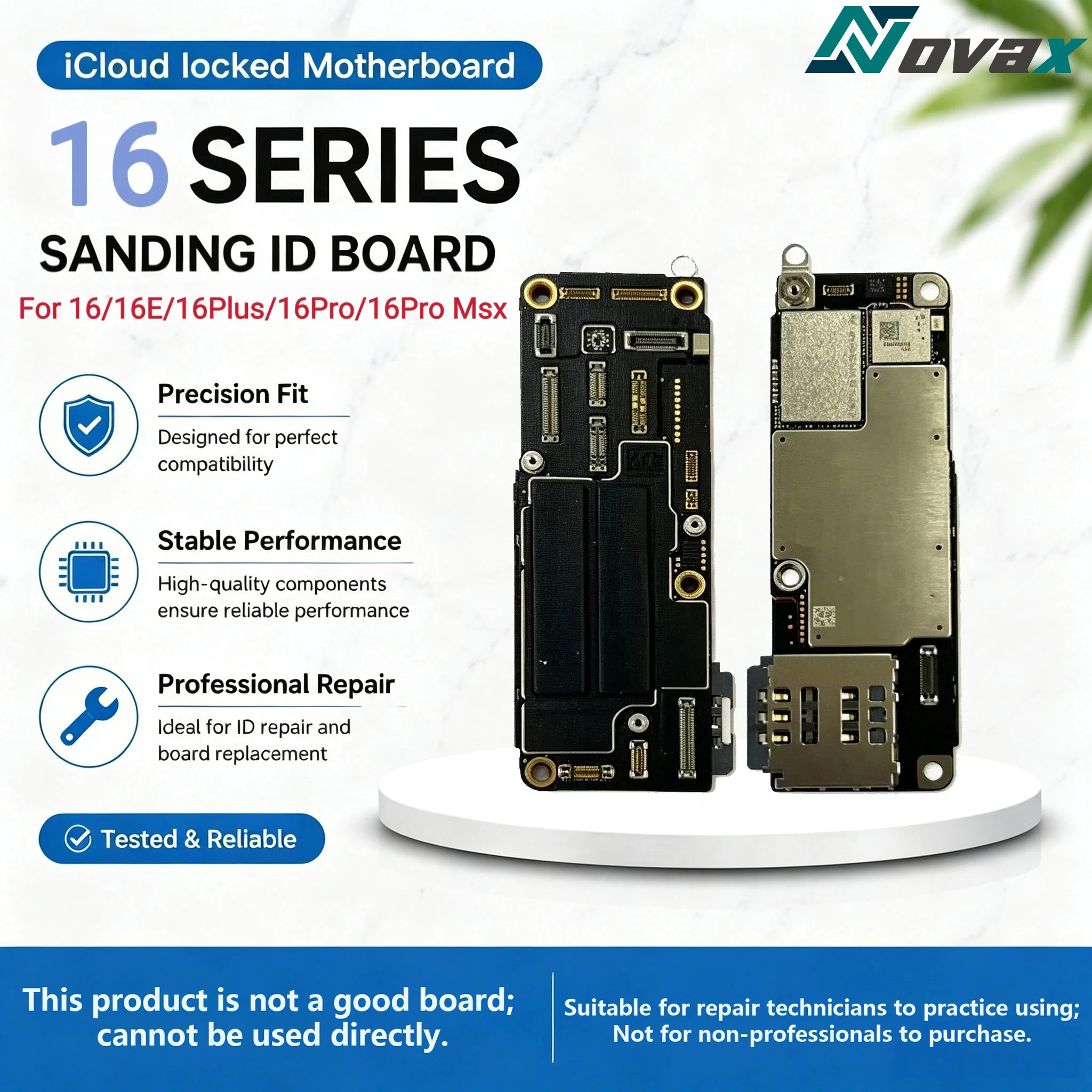 Suitable for iPhone 16 16E 16Pro Boot Logic Board, 16PMax 16Plus ICloud Lock ID Motherboard, Repair Skills Practice