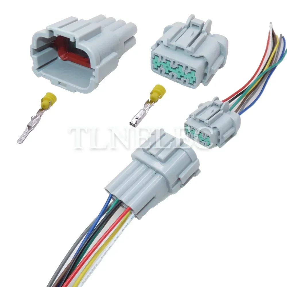 8 Pin Way Auto Bumper Sealed Socket with Wires Auto Wire Harness Connectors For Infiniti 6188-5544 6185-1179 PB295-08920