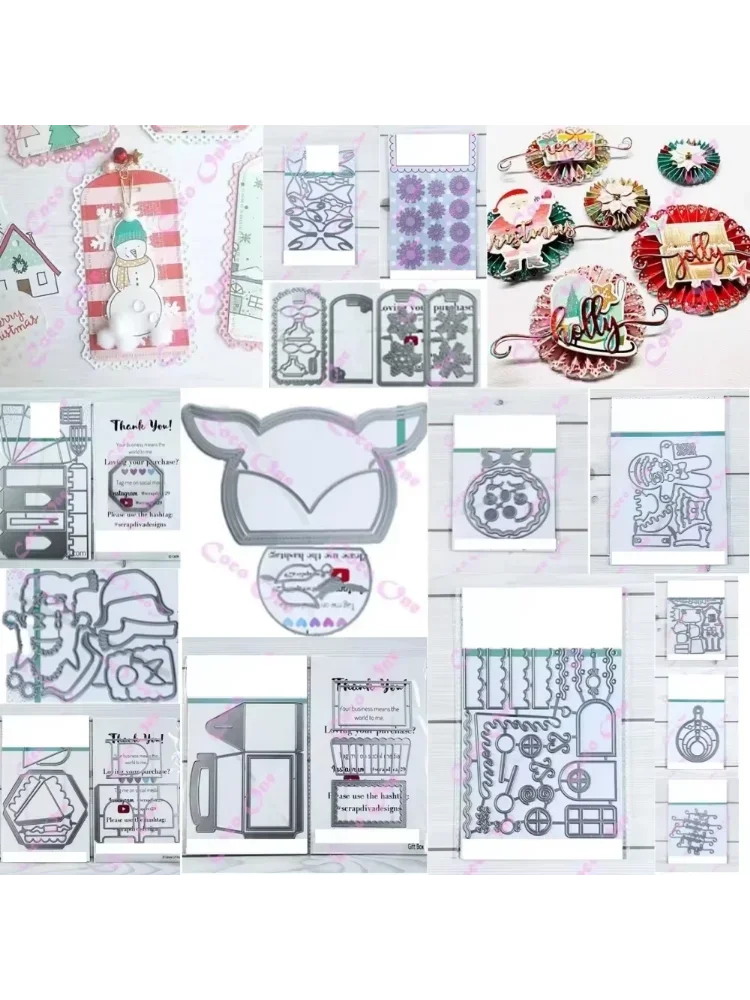 Metall-Stanzformen für DIY-Scrapbooking, Bastelarbeiten, Schablonen, Fotoalbum-Vorlagen, handgemachte Dekoration, Hausblumen