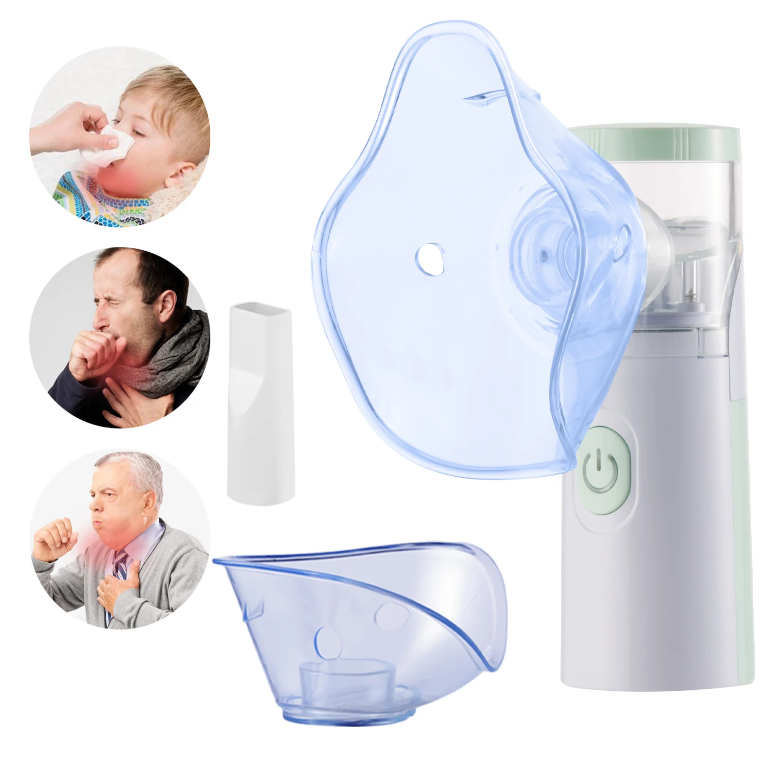 Medical Handhe Portable Nebulizer Inhalator Adult Kids Mini Silent Steam Nasal Humidifier Inhaler Tools Nebulizer Asthma